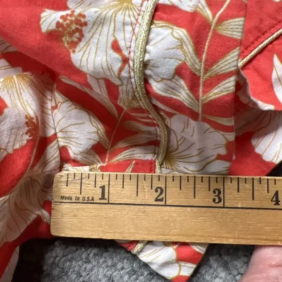 BedHead Pajama Shorts Women's Medium Red White Floral Print Sleep Lounge Organic - Picture 4 of 8